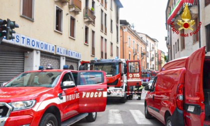 Paura nel centro di Vicenza, incendio in un appartamento in Contra' San Silvestro