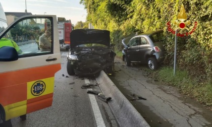 Scontro tra due auto lungo la SP 57 a Romano d'Ezzelino, ferita una conducente