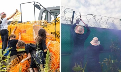 Gli attivisti occupano un cantiere Tav e tagliano le reti della Base Del Din