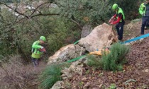 Rischio frane a Lumignano, fatti esplodere i massi pericolanti per proteggere il centro abitato