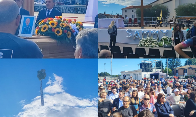 Funerale Sammy Basso a Tezze sul Brenta, in una lettera le sue ultime parole: “Ho vissuto da uomo felice”
