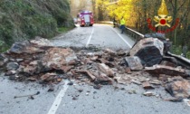 Massi invadono la SP 46 a Torrebelvicino: strada chiusa