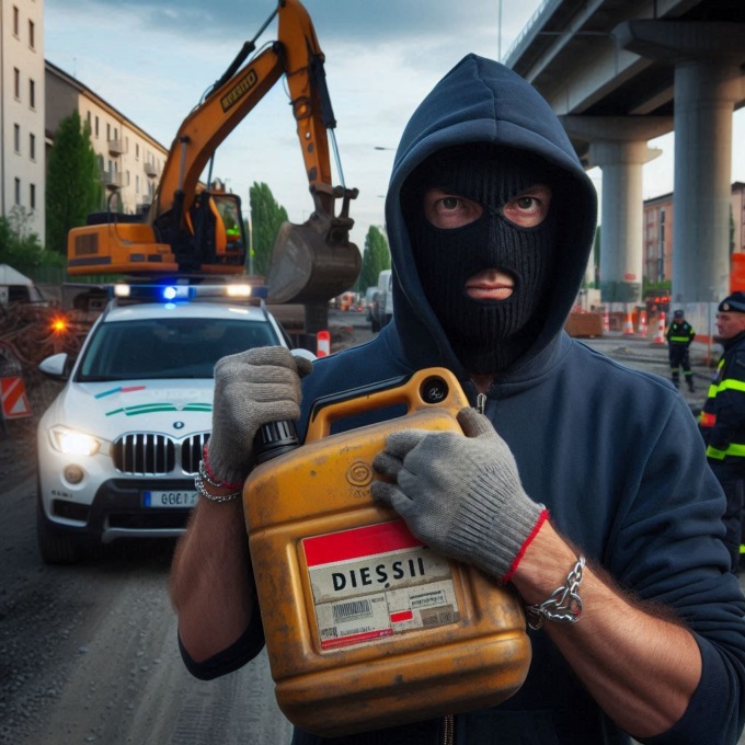 52enne beccato nel cantiere Tav a rubare 120 litri di gasolio da due macchinari