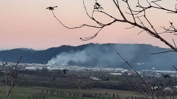 Trissino: incendio alla Mendeleev. L’aggiornamento dell’Arpav