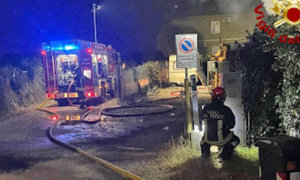 A fuoco un'abitazione a Rosà