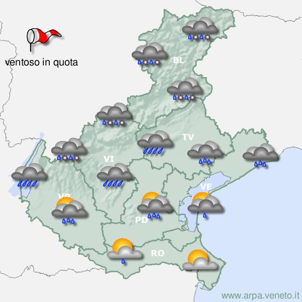 previsioni meteo martedì notte/mattina