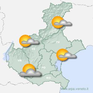 previsioni meteo per mercoledì 29 (fine allerta)