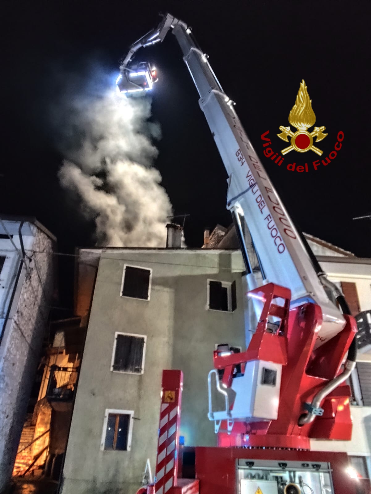 incendio Cismon del grappa