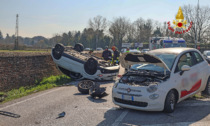 Semi-frontale tra due Fiat 500 sulla strada Marosticana, ferite le due conducenti