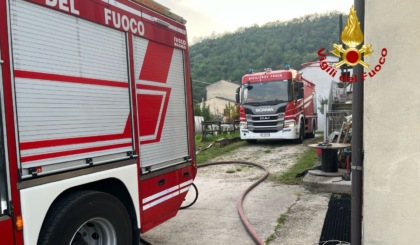 Vigili del fuoco a Castelgomberto