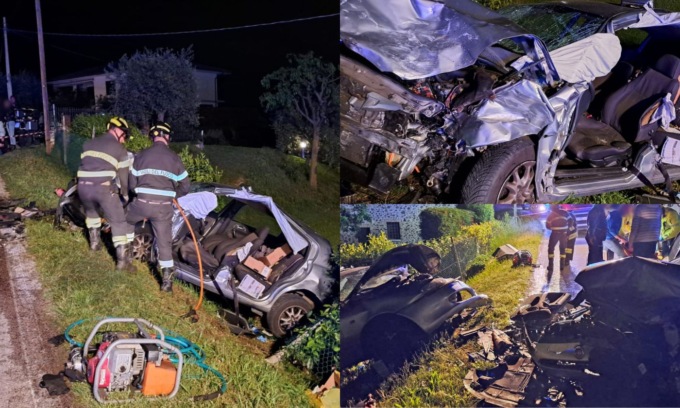 Frontale a Breganze, ci sono cinque feriti: una donna e quattro giovani tra i 16 e i 22 anni