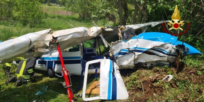Incidente aereo all’aeroporto di Asiago: ferito il pilota ed il passeggero trasportato
