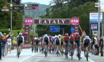 L’arrivo del Giro d’Italia 2025 a Vicenza: Monte Berico accoglie la Corsa Rosa