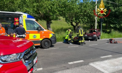 87enne muore nell'incendio tra la sua Fiat Panda e una Suzuki Ignis a Castelgomberto
