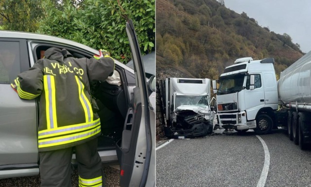 Doppio incidente: in tre si scontrano ad Arzignano, poi lo schianto furgone e autocisterna a Cogollo del Cengio