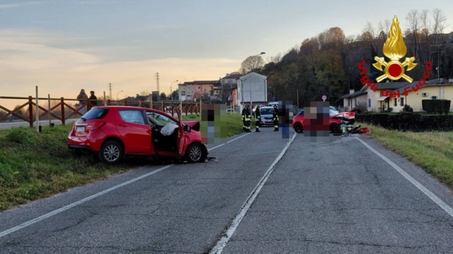 Scontro frontale in via Restena ad Arzignano: tre feriti