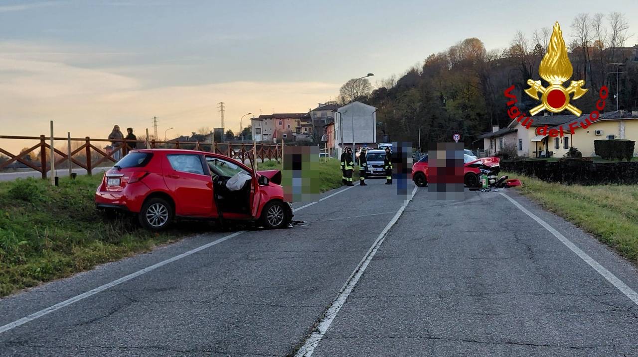 Scontro frontale in via Restena ad Arzignano: tre feriti
