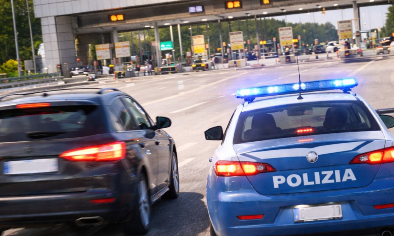 Inseguimento a folle velocità a Vicenza: l’auto dei fuggitivi si schianta contro un camion al casello