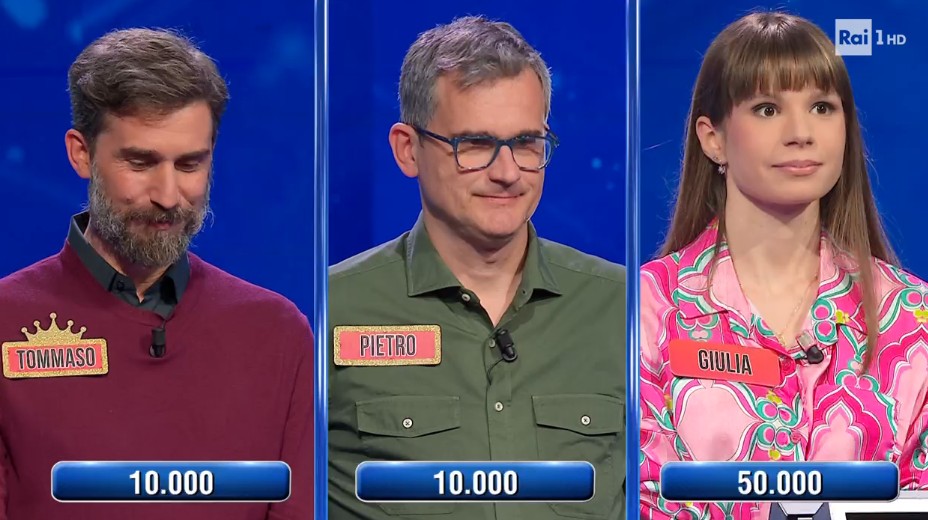 Due veneti a L’Eredità: la vicentina Giulia a soli 18 anni arriva ai 100 secondi