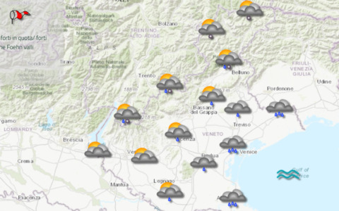 Shock termico in arrivo: neve fino a 300 metri e allerta vento